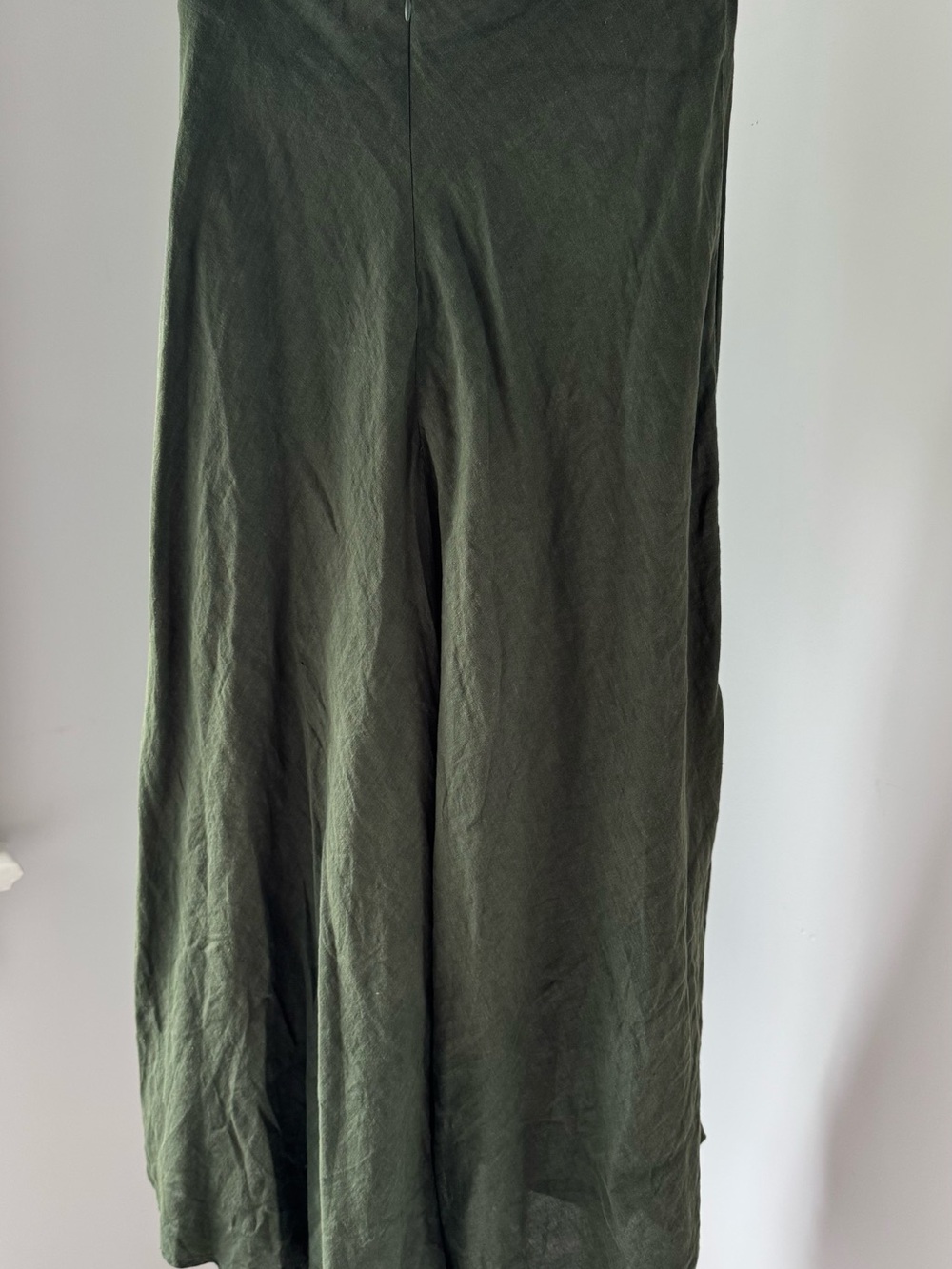 Velvet by Graham & Spencer Hunter Green Midi Wrap Linen Skirt - Picture 8 of 16
